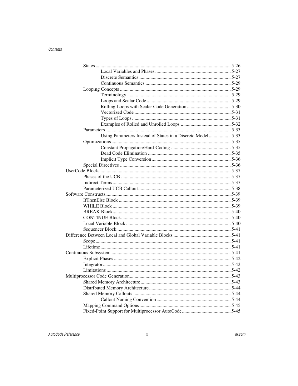 National Instruments AutoCode NI MATRIX User Manual | Page 10 / 250