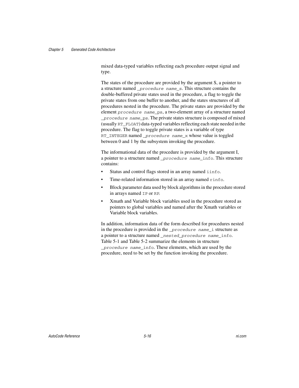 National Instruments AutoCode NI MATRIX User Manual | Page 124 / 250