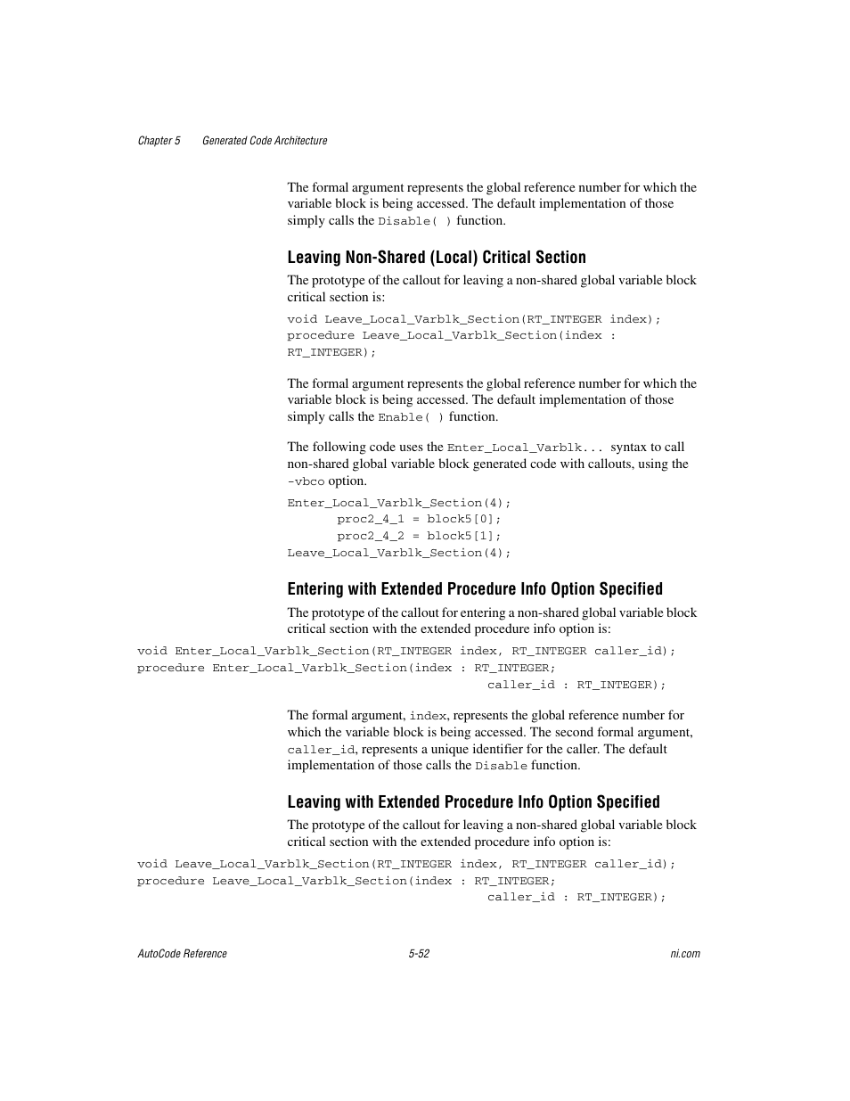 National Instruments AutoCode NI MATRIX User Manual | Page 160 / 250