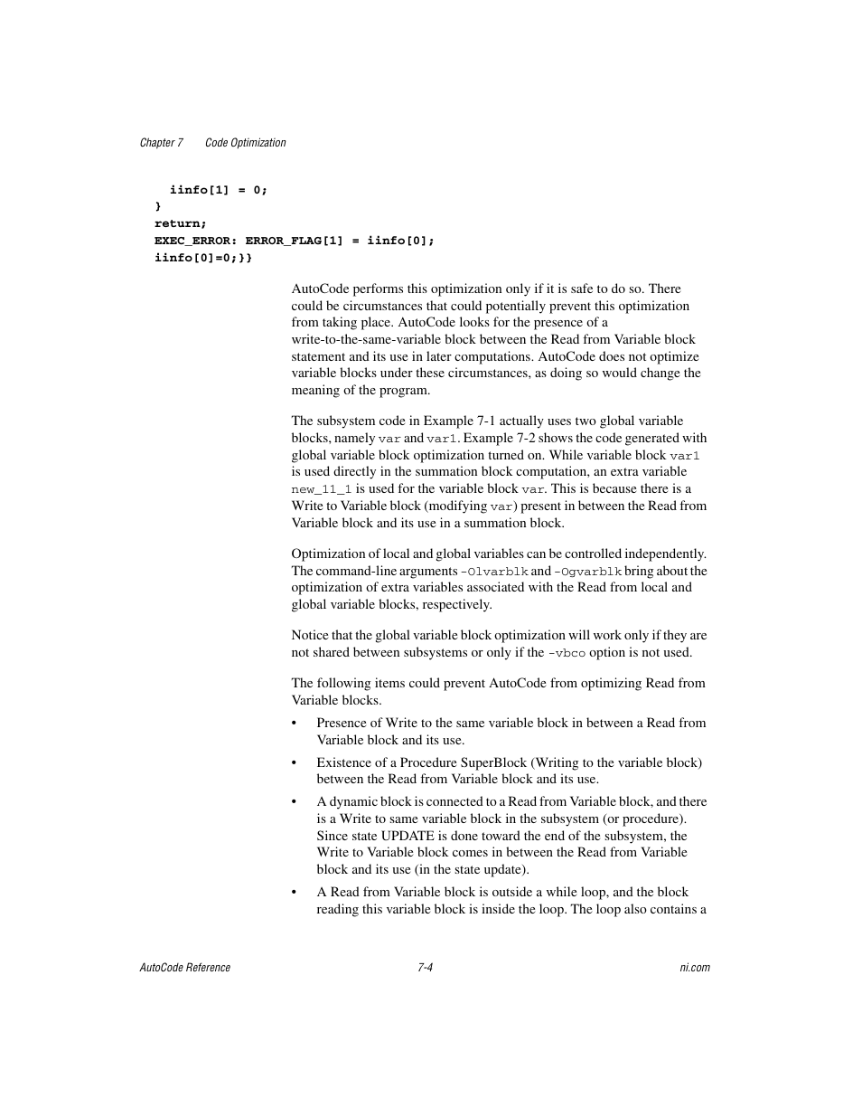 National Instruments AutoCode NI MATRIX User Manual | Page 195 / 250