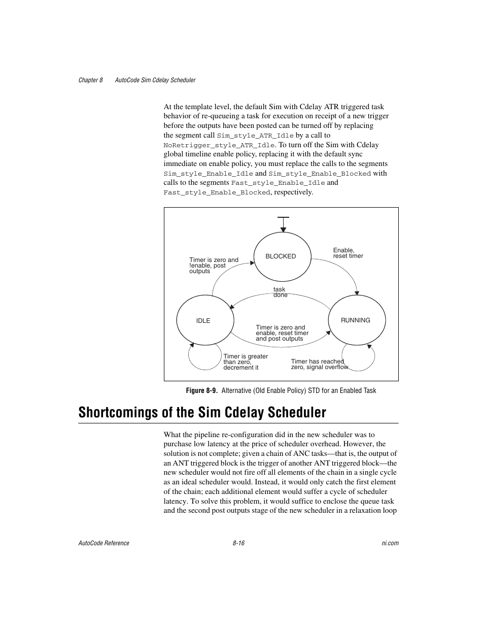 Shortcomings of the sim cdelay scheduler, Shortcomings of the sim cdelay scheduler -16 | National Instruments AutoCode NI MATRIX User Manual | Page 226 / 250