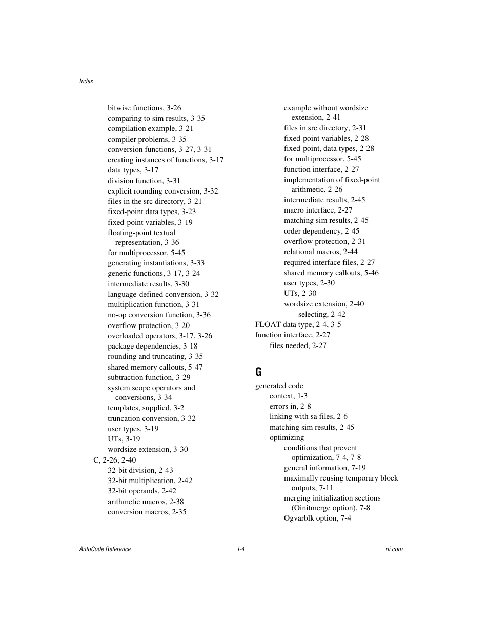 National Instruments AutoCode NI MATRIX User Manual | Page 242 / 250