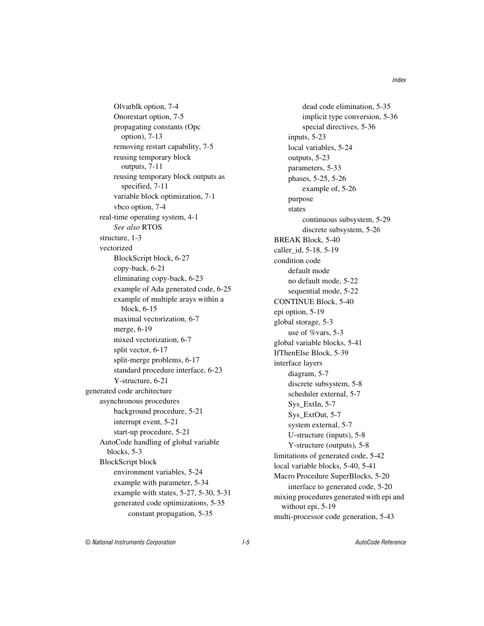 National Instruments AutoCode NI MATRIX User Manual | Page 243 / 250