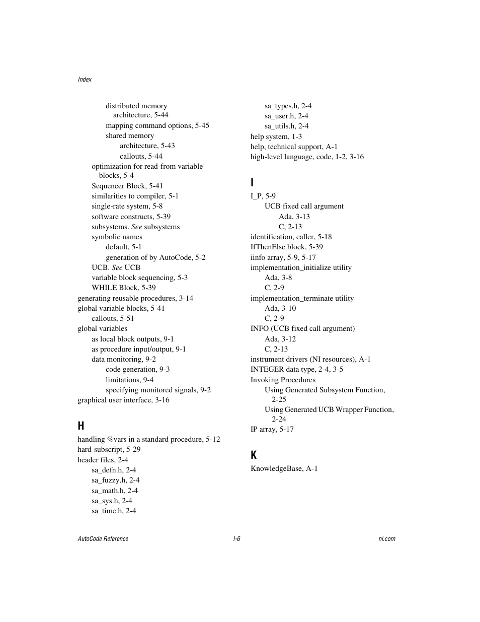 National Instruments AutoCode NI MATRIX User Manual | Page 244 / 250