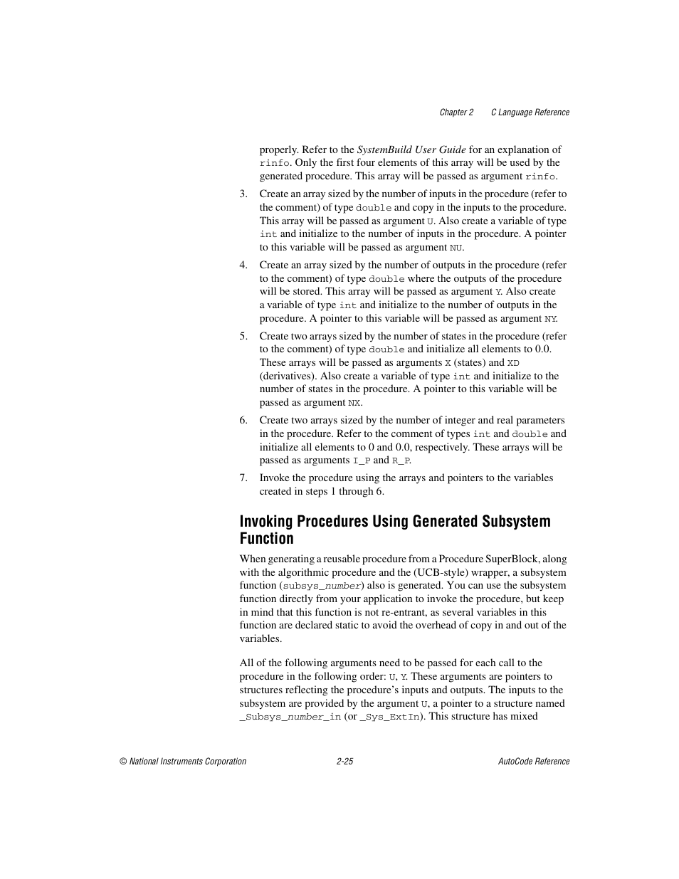Secti | National Instruments AutoCode NI MATRIX User Manual | Page 42 / 250
