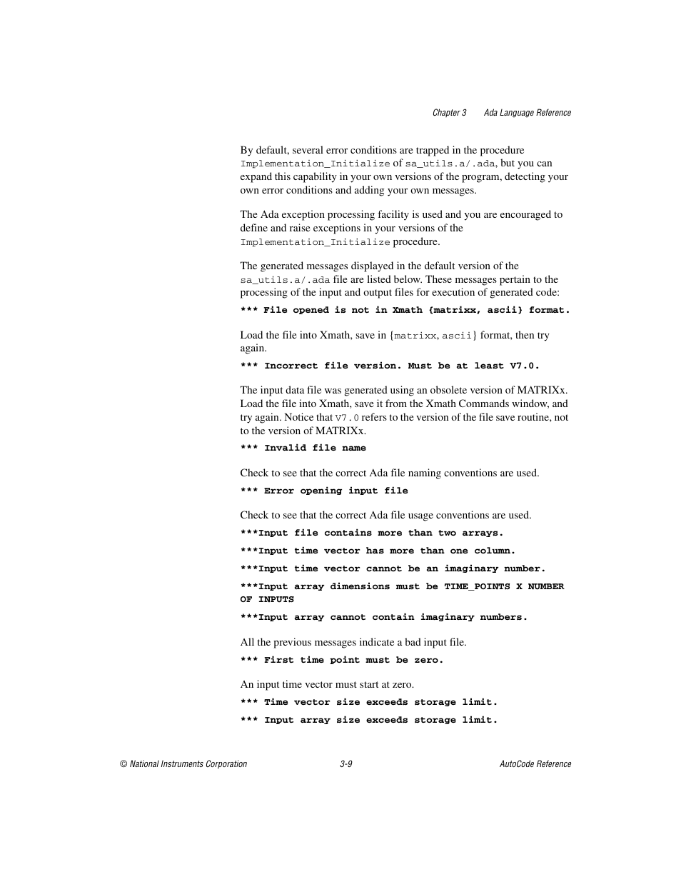 National Instruments AutoCode NI MATRIX User Manual | Page 71 / 250