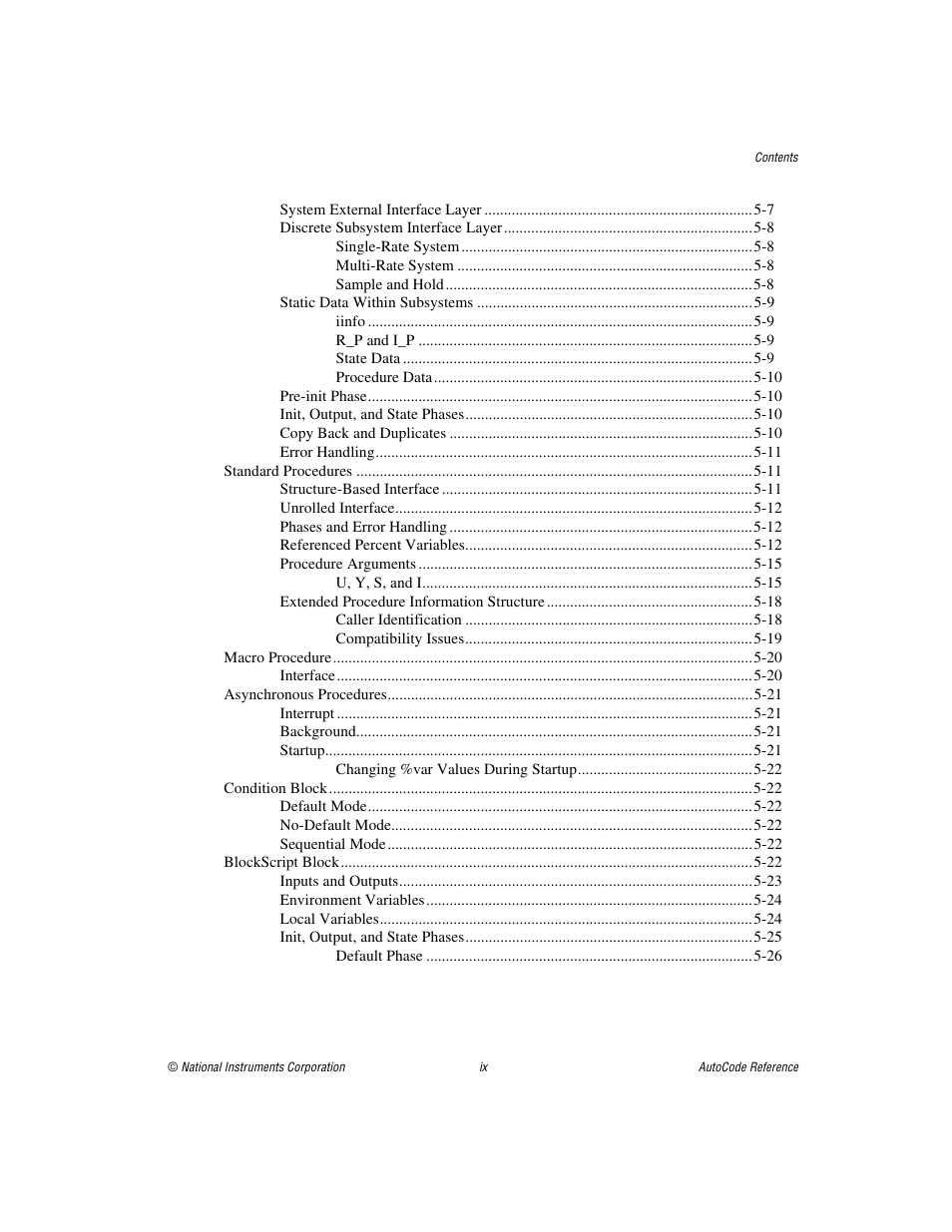 National Instruments AutoCode NI MATRIX User Manual | Page 9 / 250