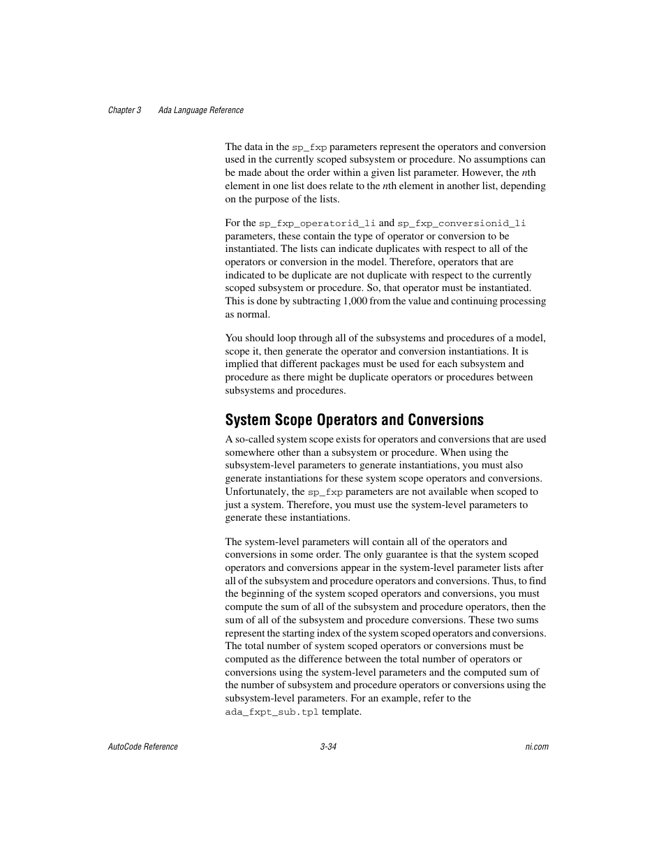 System scope operators and conversions, System scope operators and conversions -34 | National Instruments AutoCode NI MATRIX User Manual | Page 96 / 250