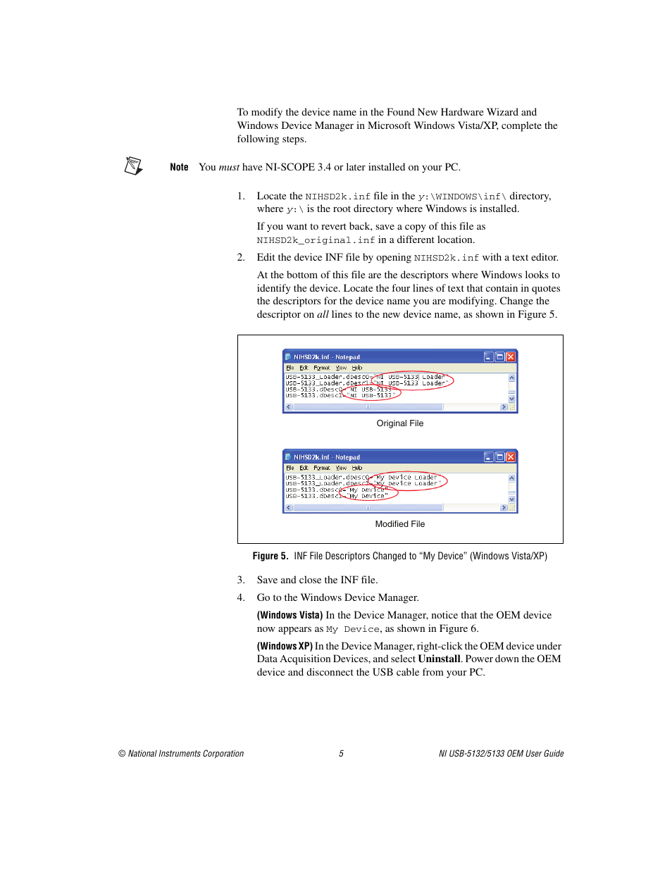 National Instruments USB Digitizers NI USB-5133 OEM User Manual | Page 5 / 9
