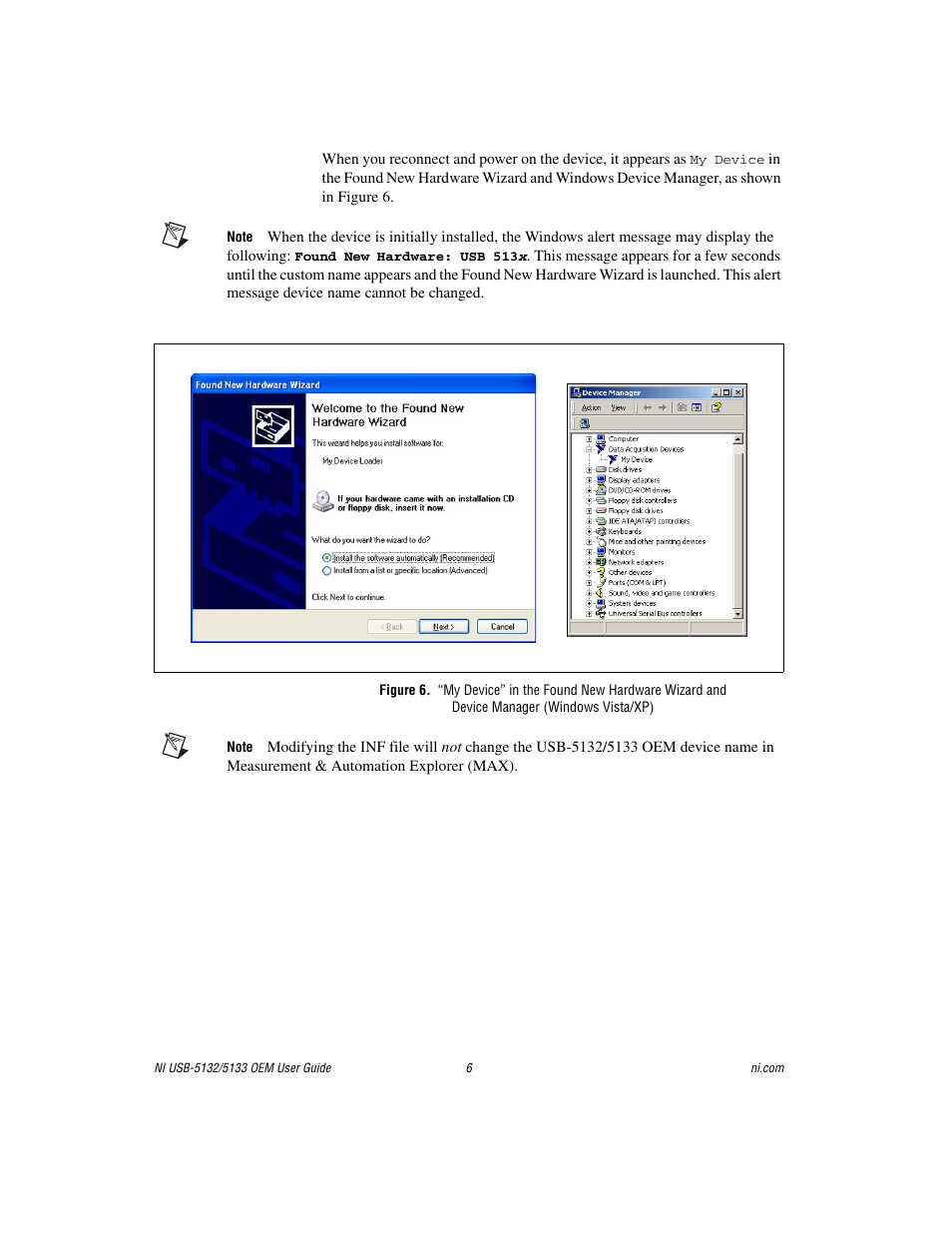 National Instruments USB Digitizers NI USB-5133 OEM User Manual | Page 6 / 9