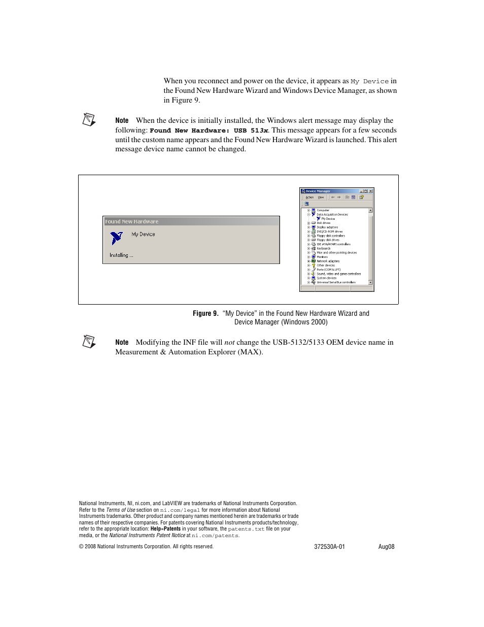 National Instruments USB Digitizers NI USB-5133 OEM User Manual | Page 9 / 9