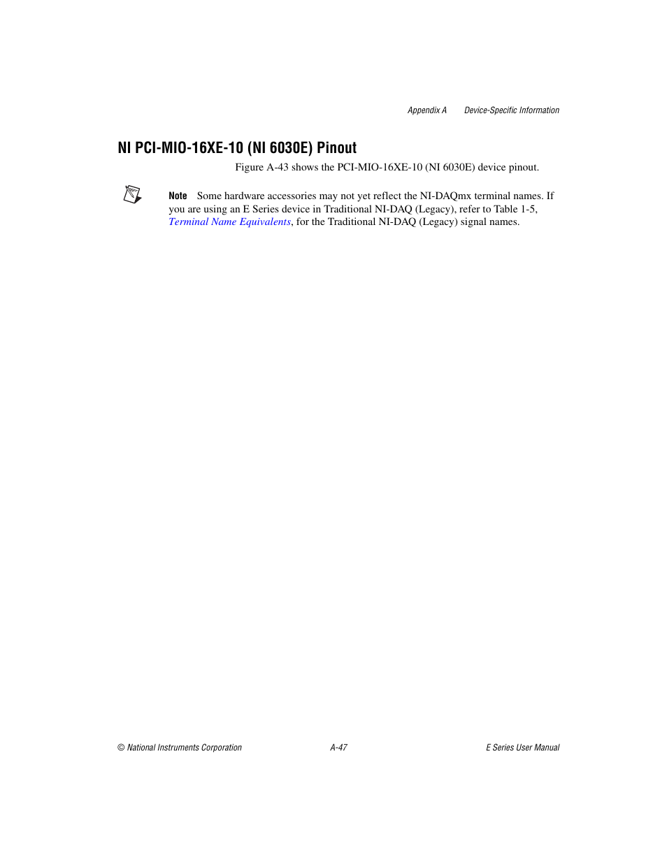 National Instruments Data Acquisition Device E Series User Manual | Page 182 / 264