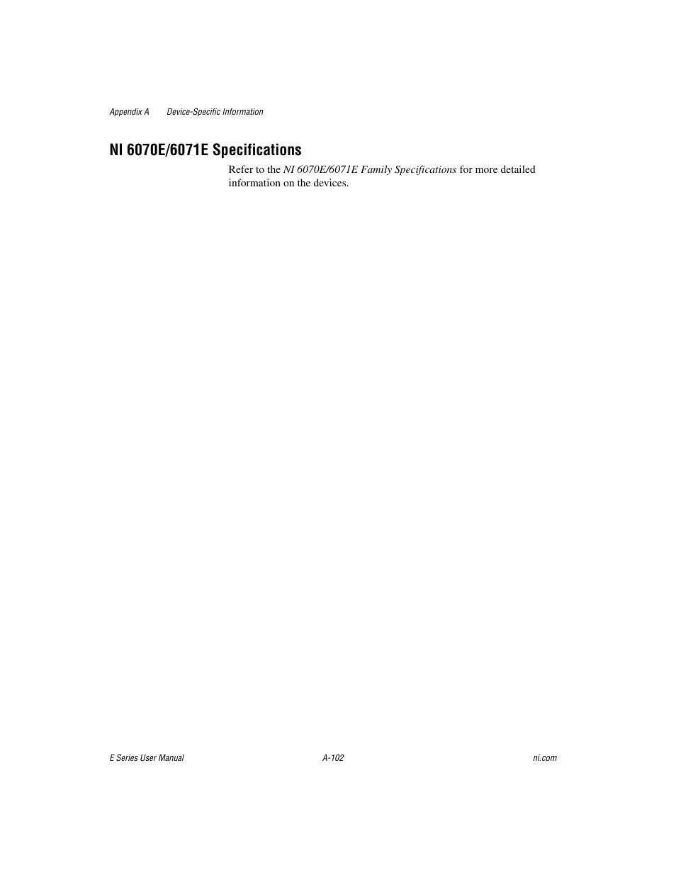 National Instruments Data Acquisition Device E Series User Manual | Page 237 / 264