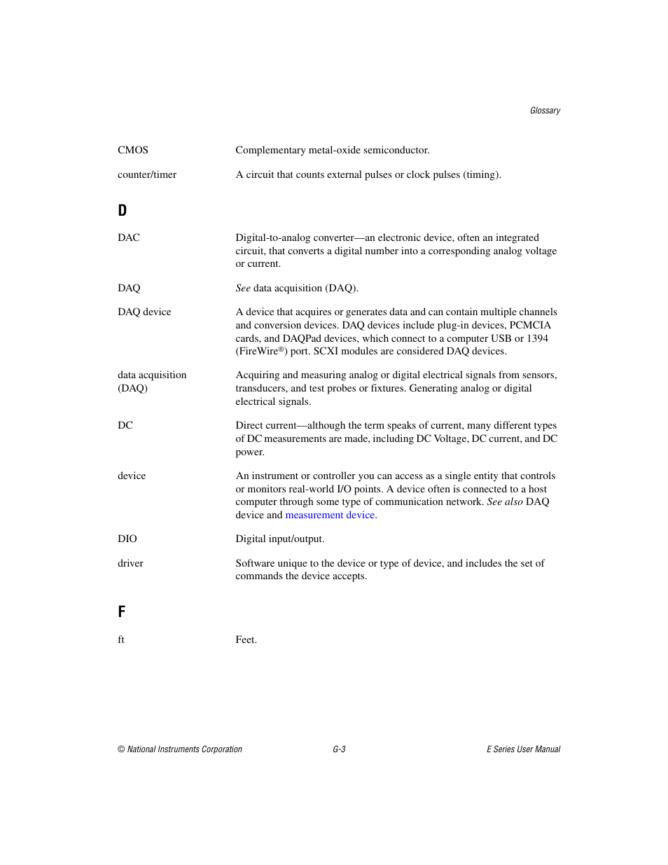 National Instruments Data Acquisition Device E Series User Manual | Page 253 / 264