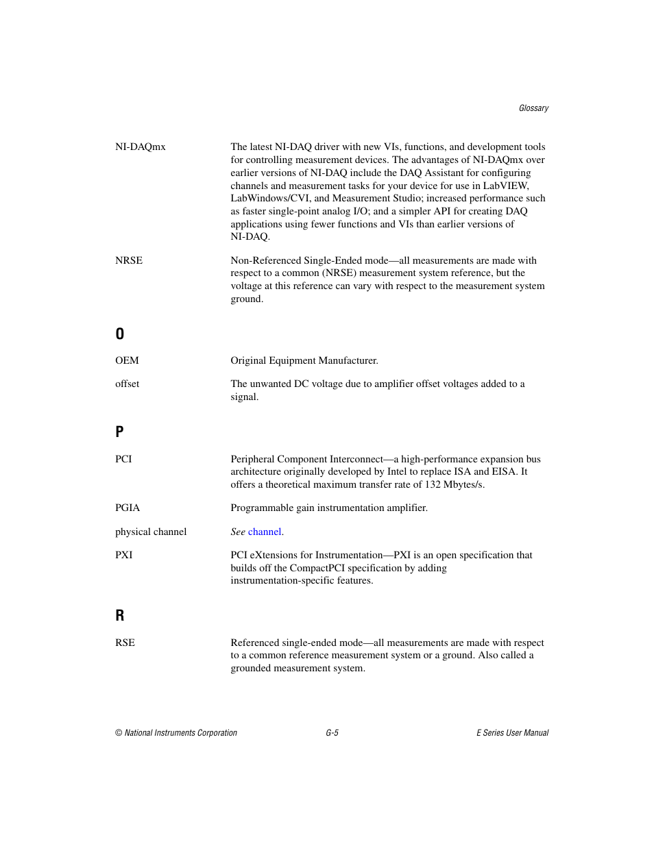 National Instruments Data Acquisition Device E Series User Manual | Page 255 / 264