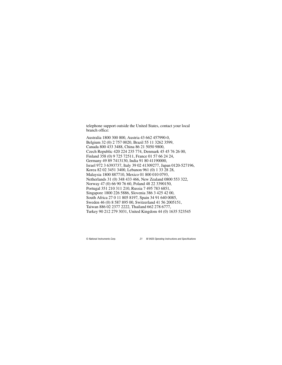 National Instruments NI 9425 User Manual | Page 21 / 22