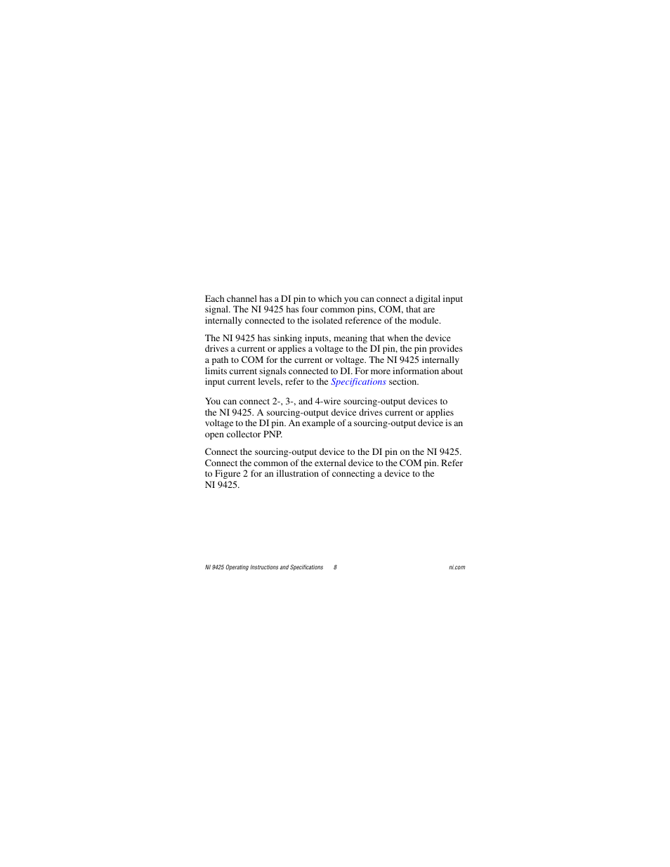 National Instruments NI 9425 User Manual | Page 8 / 22