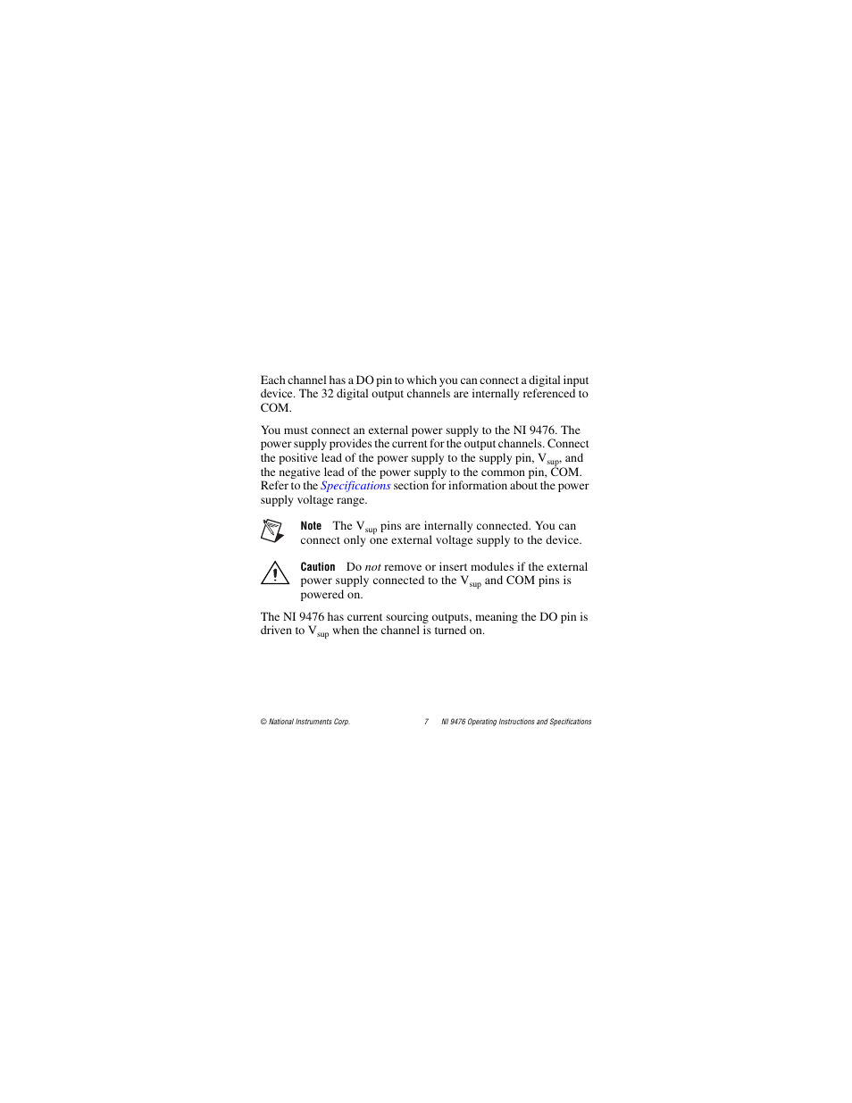 National Instruments NI 9476 User Manual | Page 7 / 24