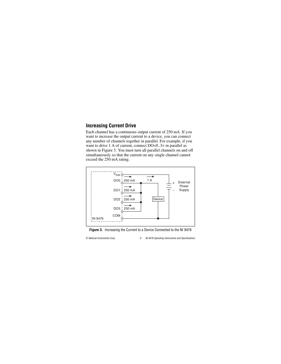 Increasing current drive | National Instruments NI 9476 User Manual | Page 9 / 24