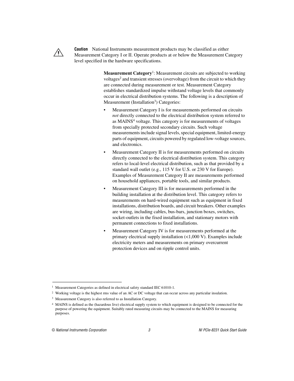 National Instruments Gigabit Ethernet (GigE) Interface Device NI PCIe-8231 User Manual | Page 3 / 11