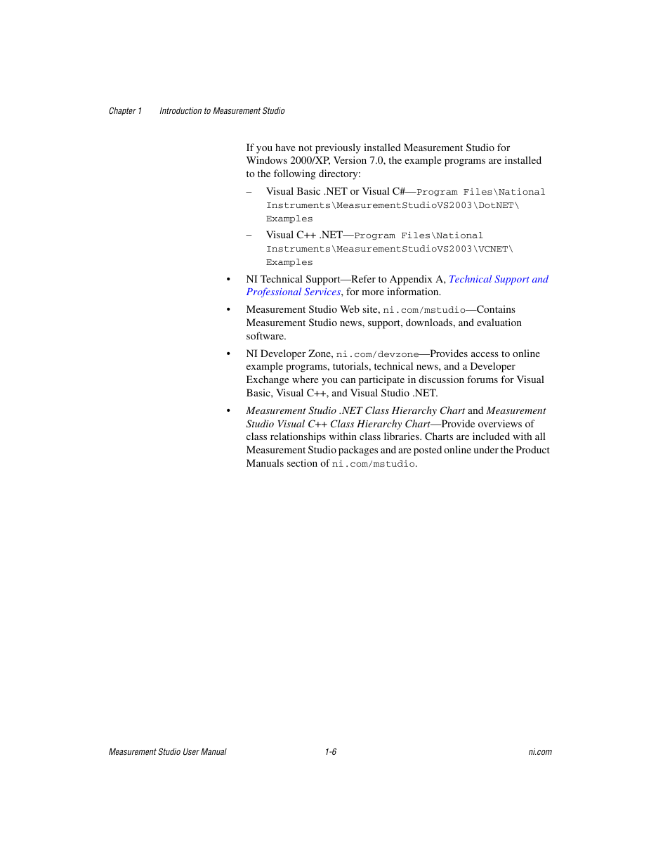 National Instruments Measurement Studio User Manual | Page 13 / 66