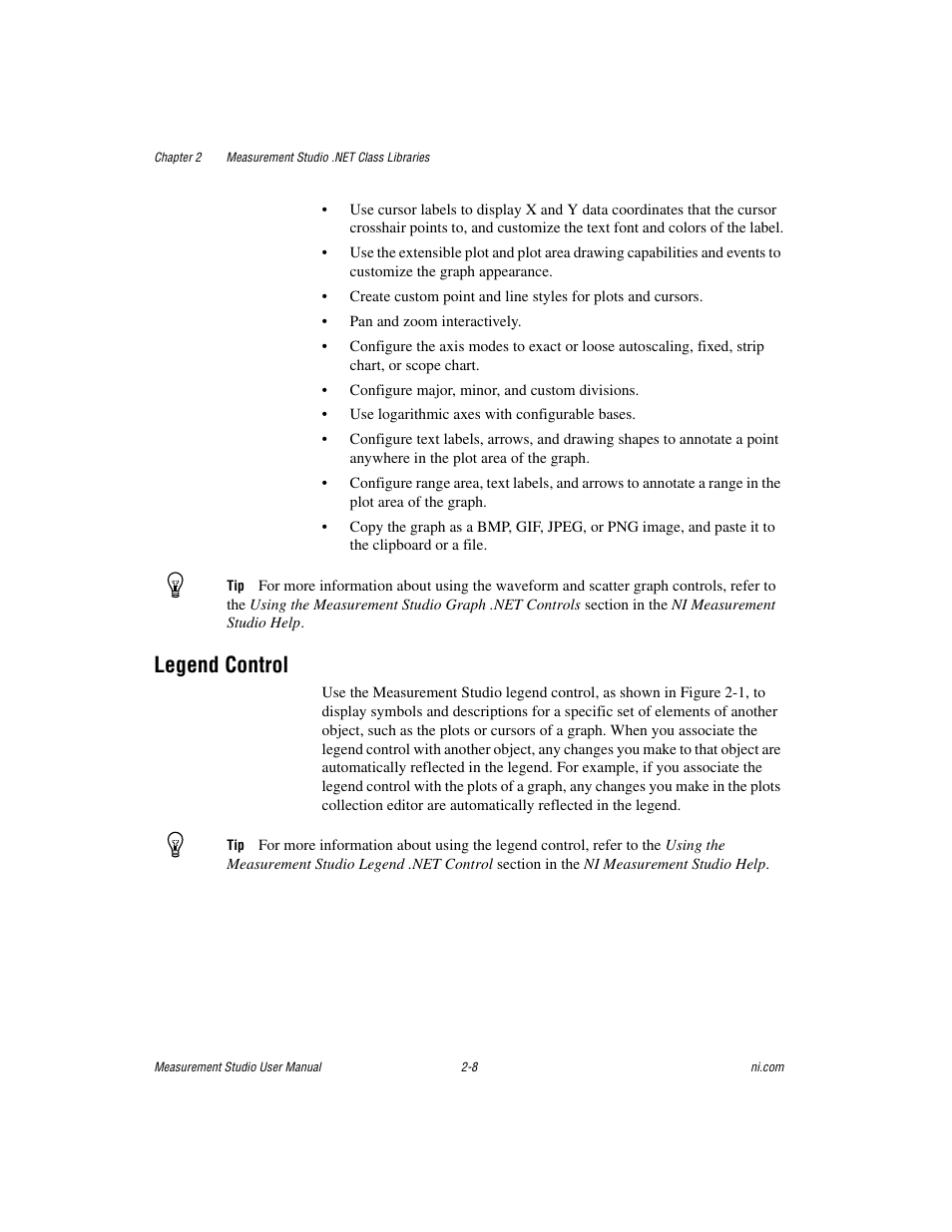 Legend control, Legend control -8 | National Instruments Measurement Studio User Manual | Page 21 / 66