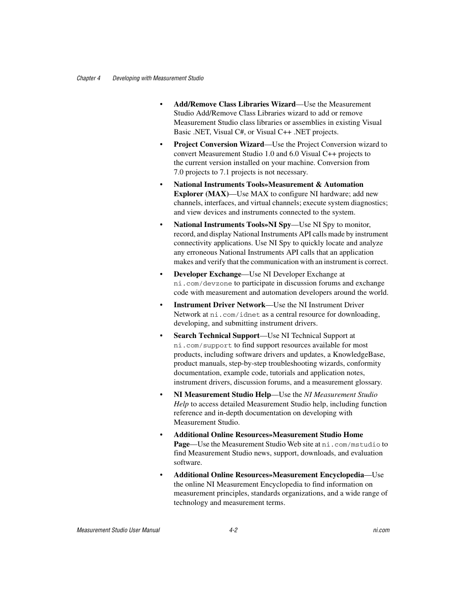 National Instruments Measurement Studio User Manual | Page 43 / 66