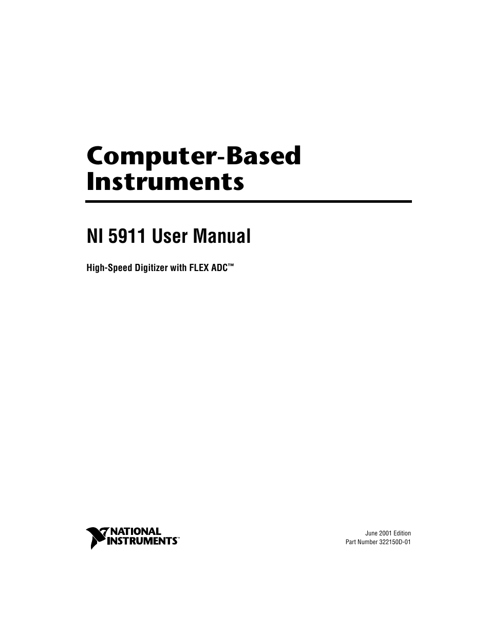 National Instruments NI 5911 User Manual | 45 pages