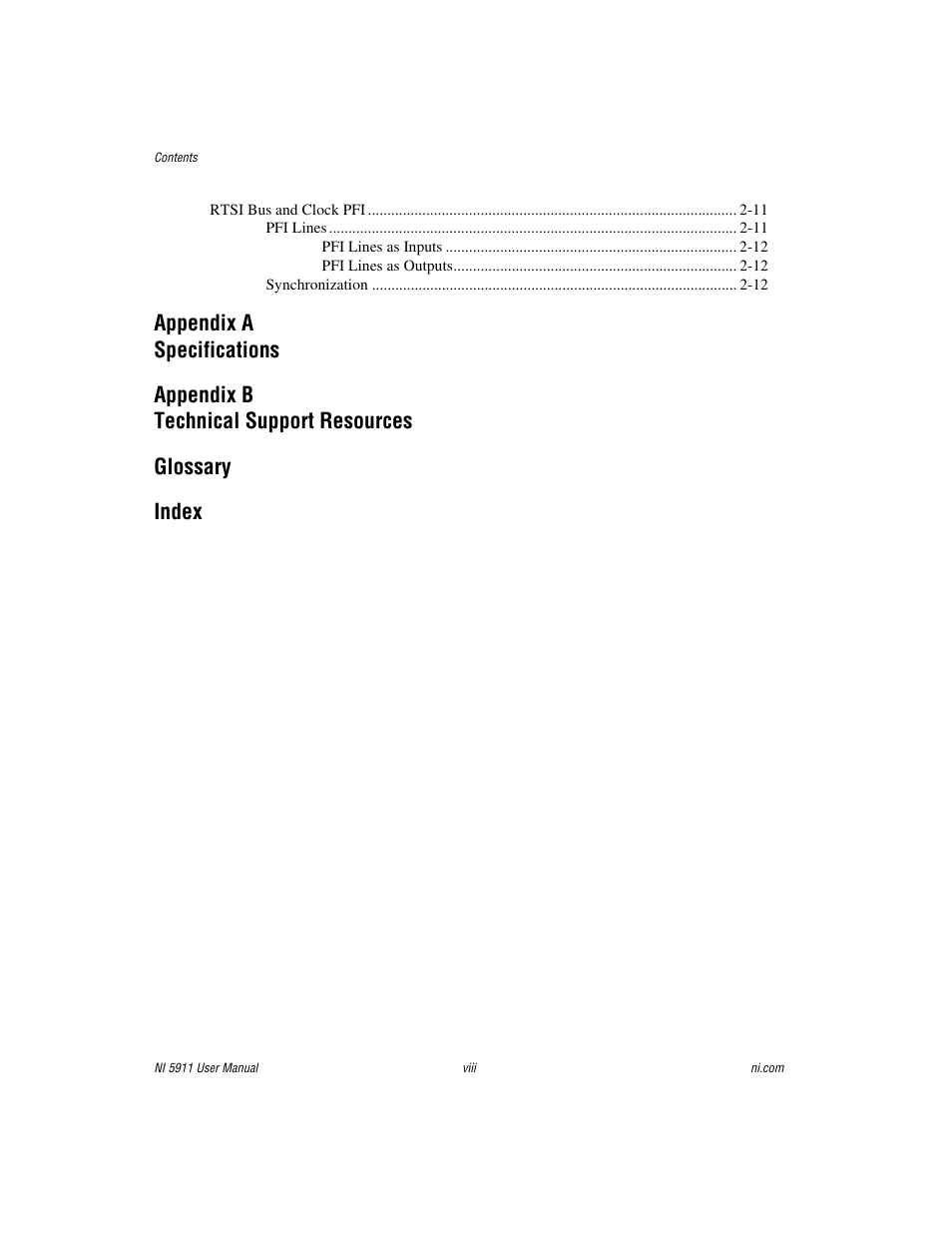National Instruments NI 5911 User Manual | Page 8 / 45