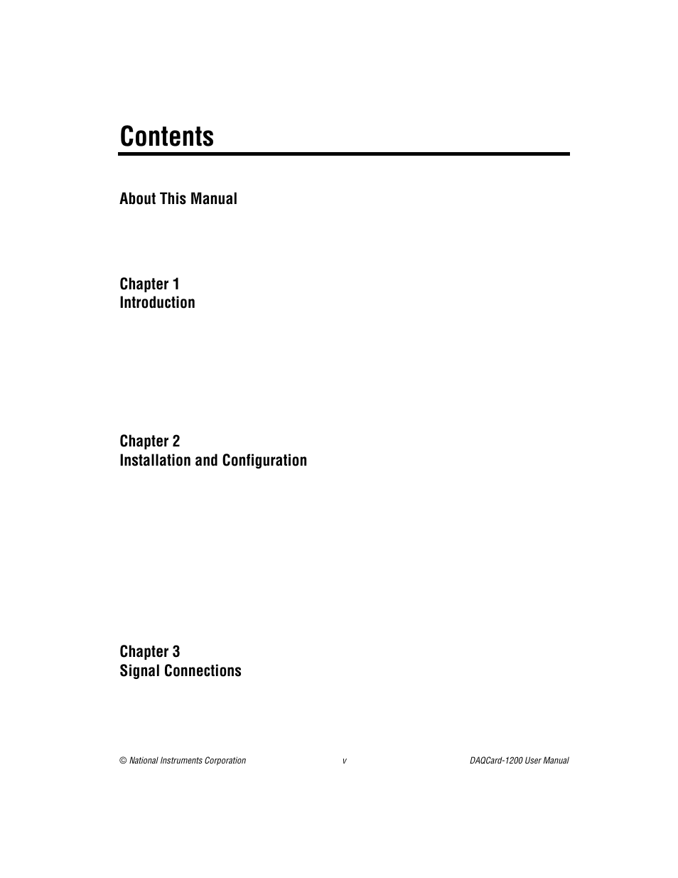 National Instruments DAQCard-1200 User Manual | Page 4 / 101