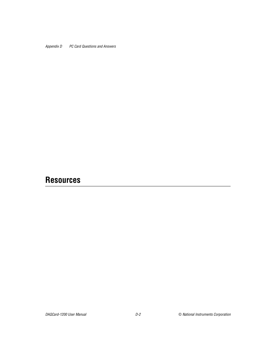 Resources | National Instruments DAQCard-1200 User Manual | Page 83 / 101