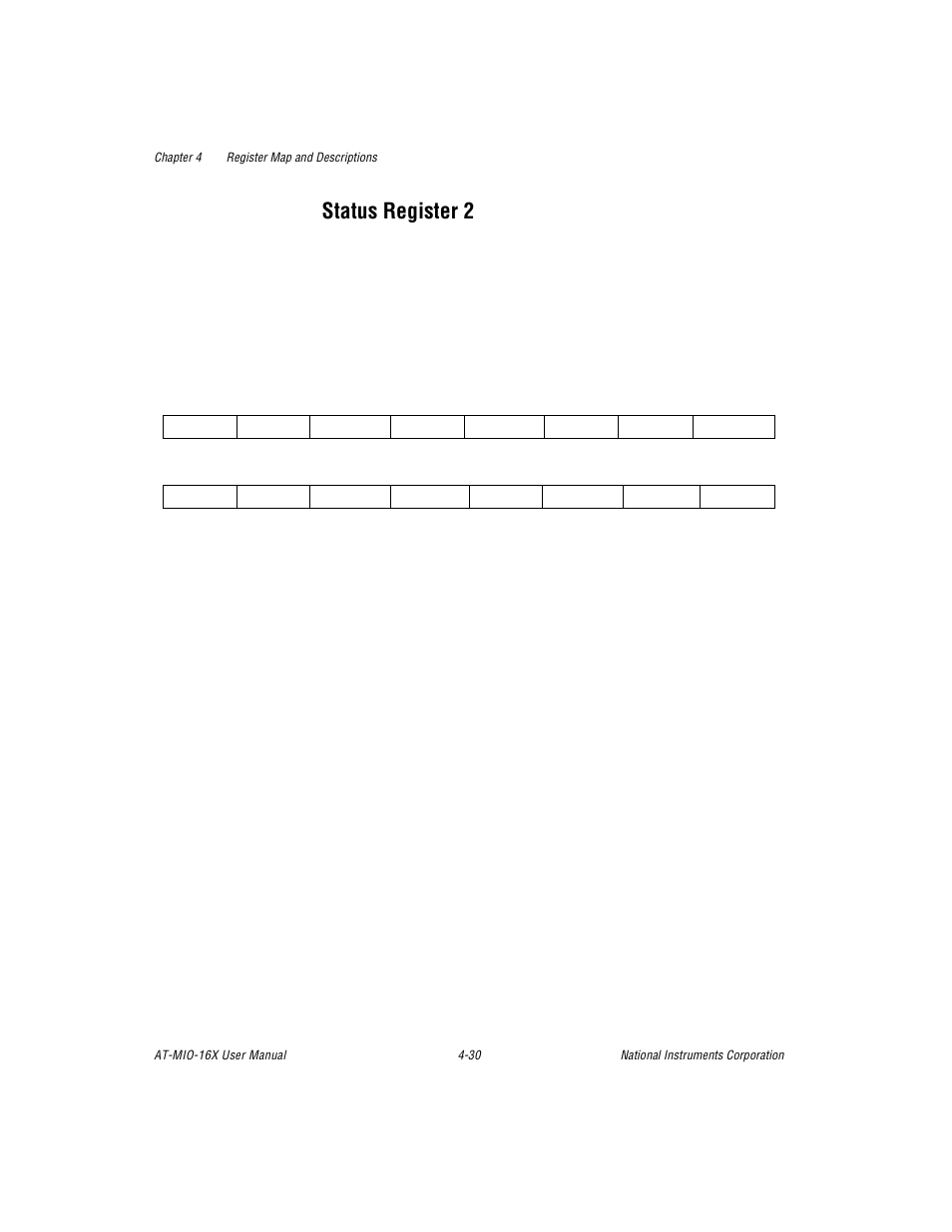 Status register 2, Status register 2 -30 | National Instruments AT-MIO-16X User Manual | Page 126 / 330