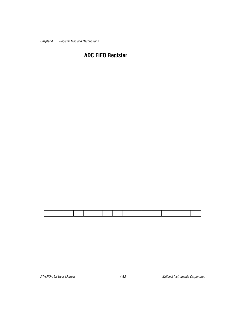 Adc fifo register, Adc fifo register -32 | National Instruments AT-MIO-16X User Manual | Page 128 / 330