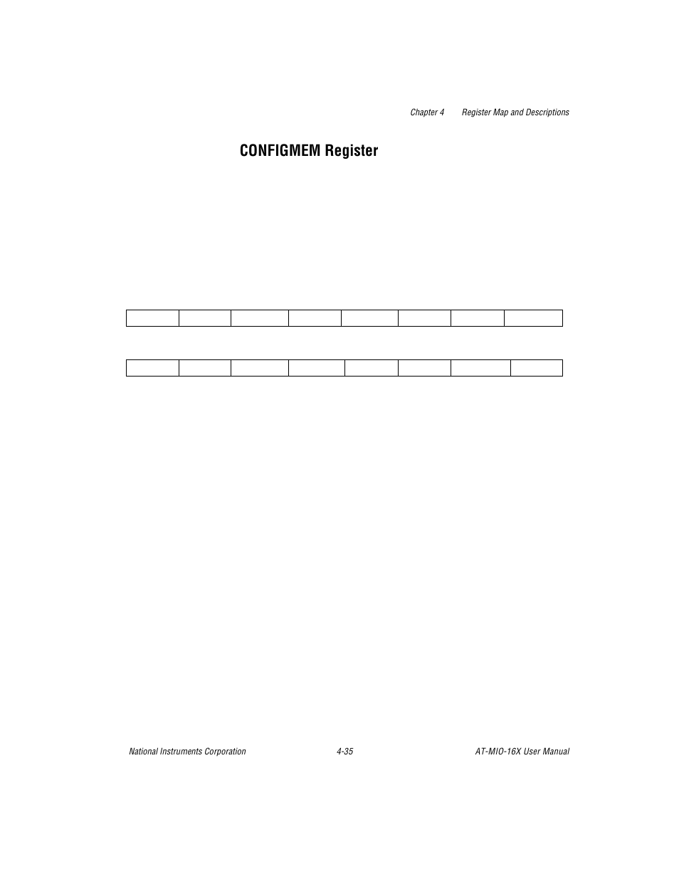 Configmem register, Configmem register -35 | National Instruments AT-MIO-16X User Manual | Page 131 / 330