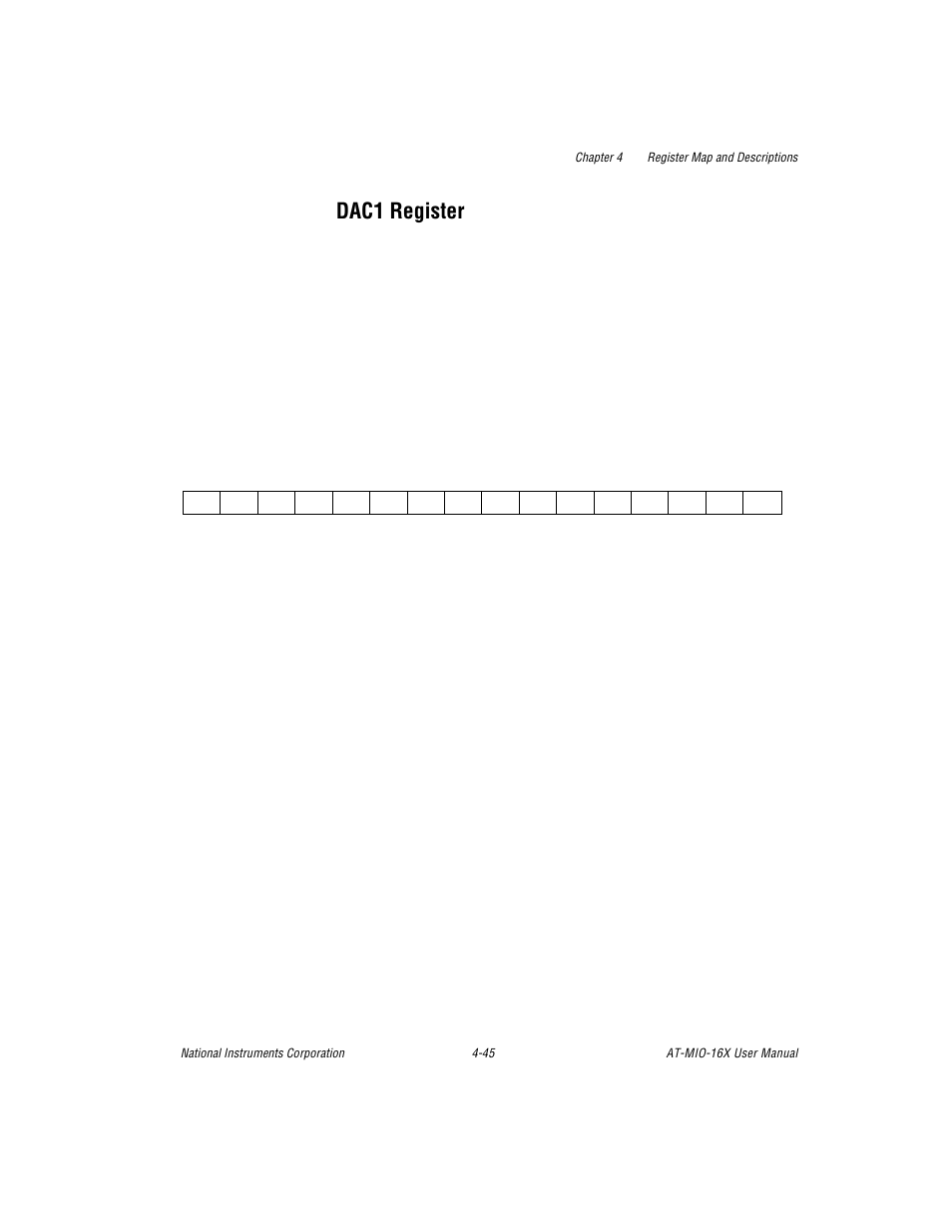 Dac1 register, Dac1 register -45 | National Instruments AT-MIO-16X User Manual | Page 141 / 330