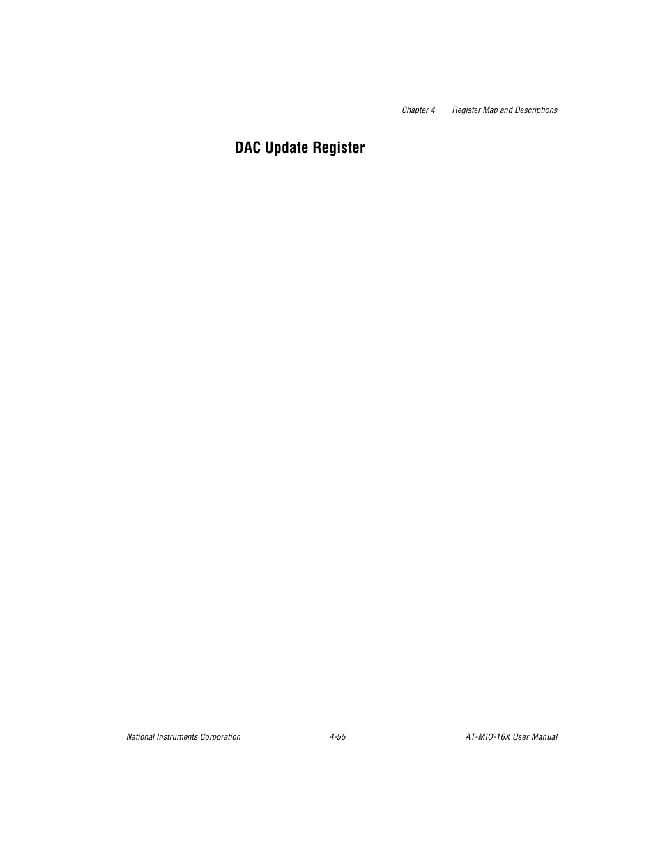 Dac update register, Dac update register -55 | National Instruments AT-MIO-16X User Manual | Page 151 / 330