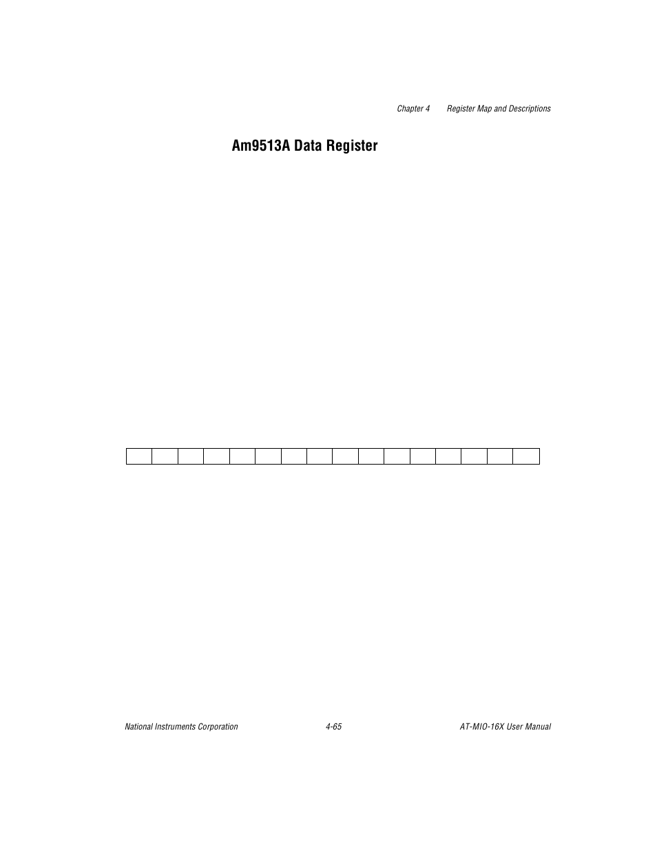 Am9513a data register, Am9513a data register -65 | National Instruments AT-MIO-16X User Manual | Page 161 / 330