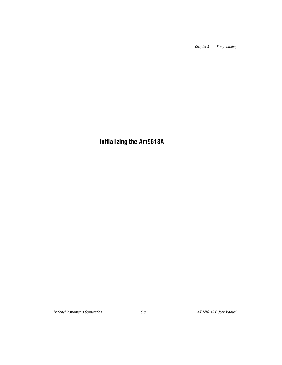 Initializing the am9513a, Initializing the am9513a -3 | National Instruments AT-MIO-16X User Manual | Page 172 / 330