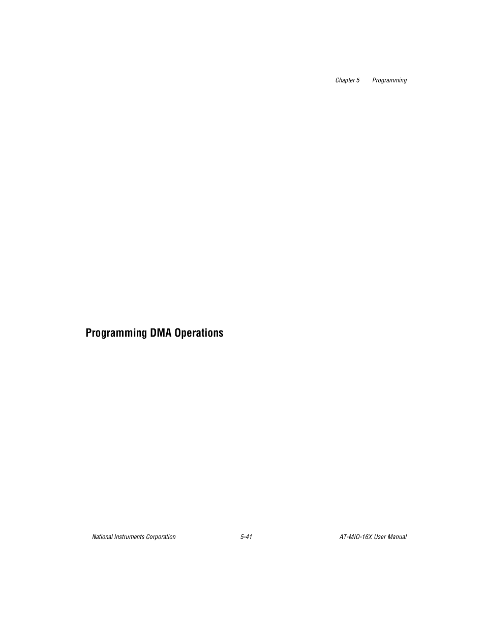 Programming dma operations, Programming dma operations -41 | National Instruments AT-MIO-16X User Manual | Page 210 / 330