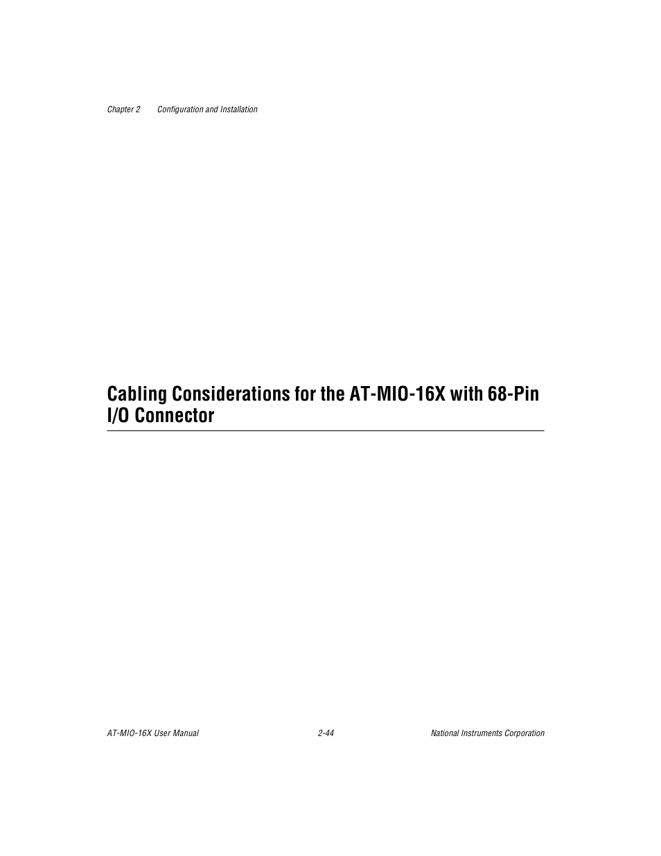 Cabling considerations for the at-mio-16x with 68, Register map -1 | National Instruments AT-MIO-16X User Manual | Page 66 / 330