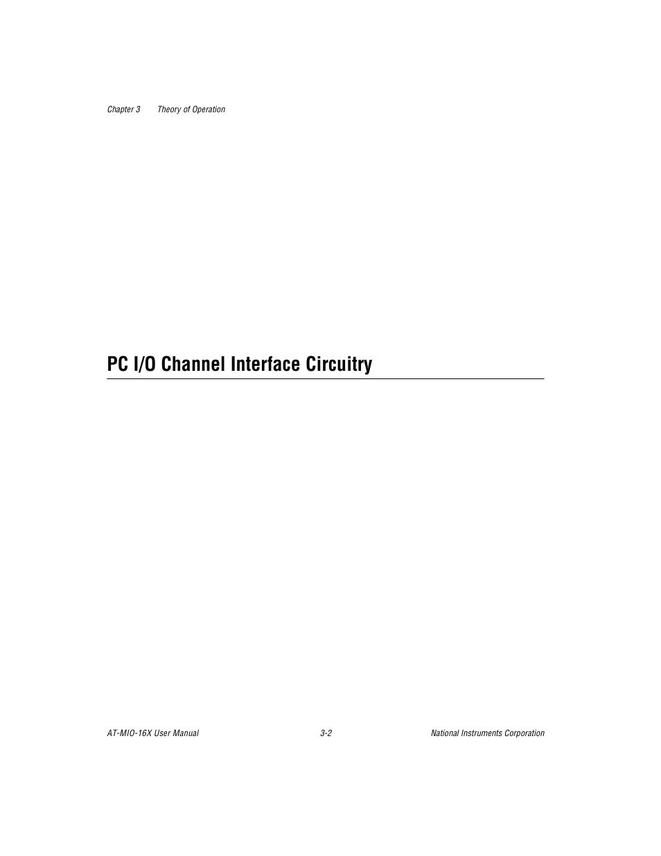 Pc i/o channel interface circuitry, Pc i/o channel interface circuitry -2 | National Instruments AT-MIO-16X User Manual | Page 68 / 330