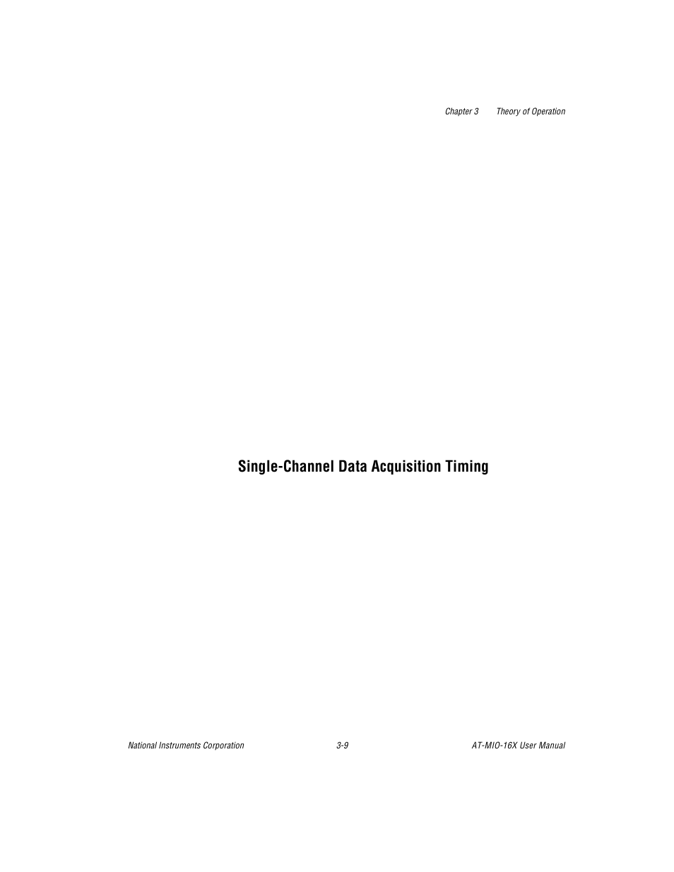 Single-channel data acquisition timing, Single-channel data acquisition timing -9 | National Instruments AT-MIO-16X User Manual | Page 75 / 330