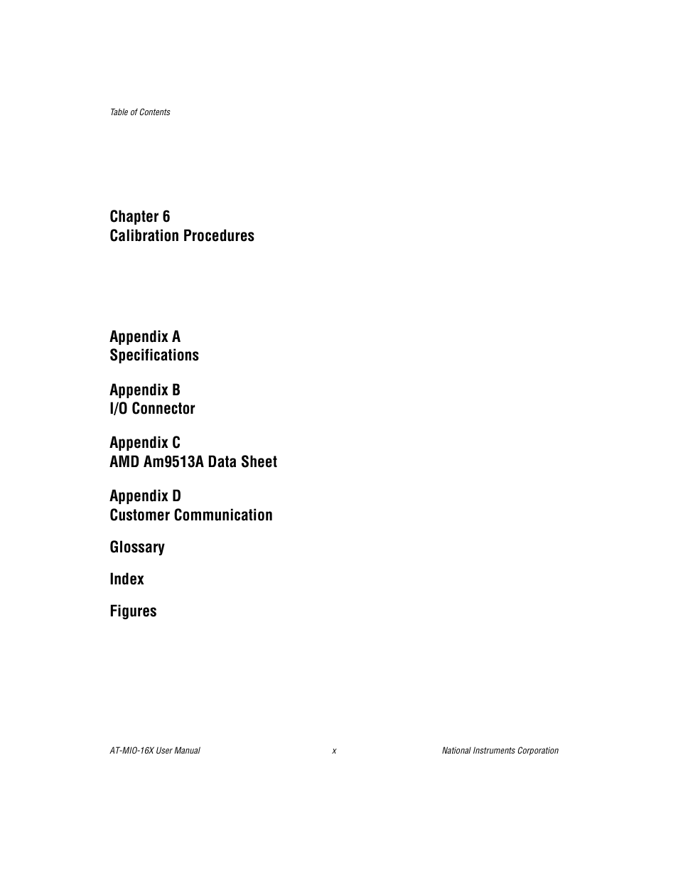 Figures, Chapter 6 calibration procedures | National Instruments AT-MIO-16X User Manual | Page 9 / 330