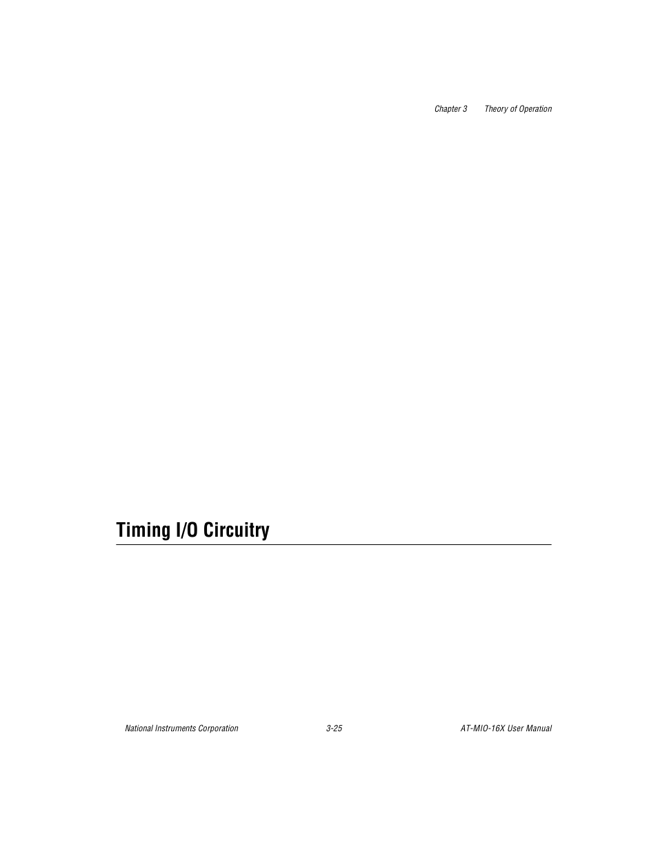 Timing i/o circuitry, Timing i/o circuitry -25 | National Instruments AT-MIO-16X User Manual | Page 91 / 330