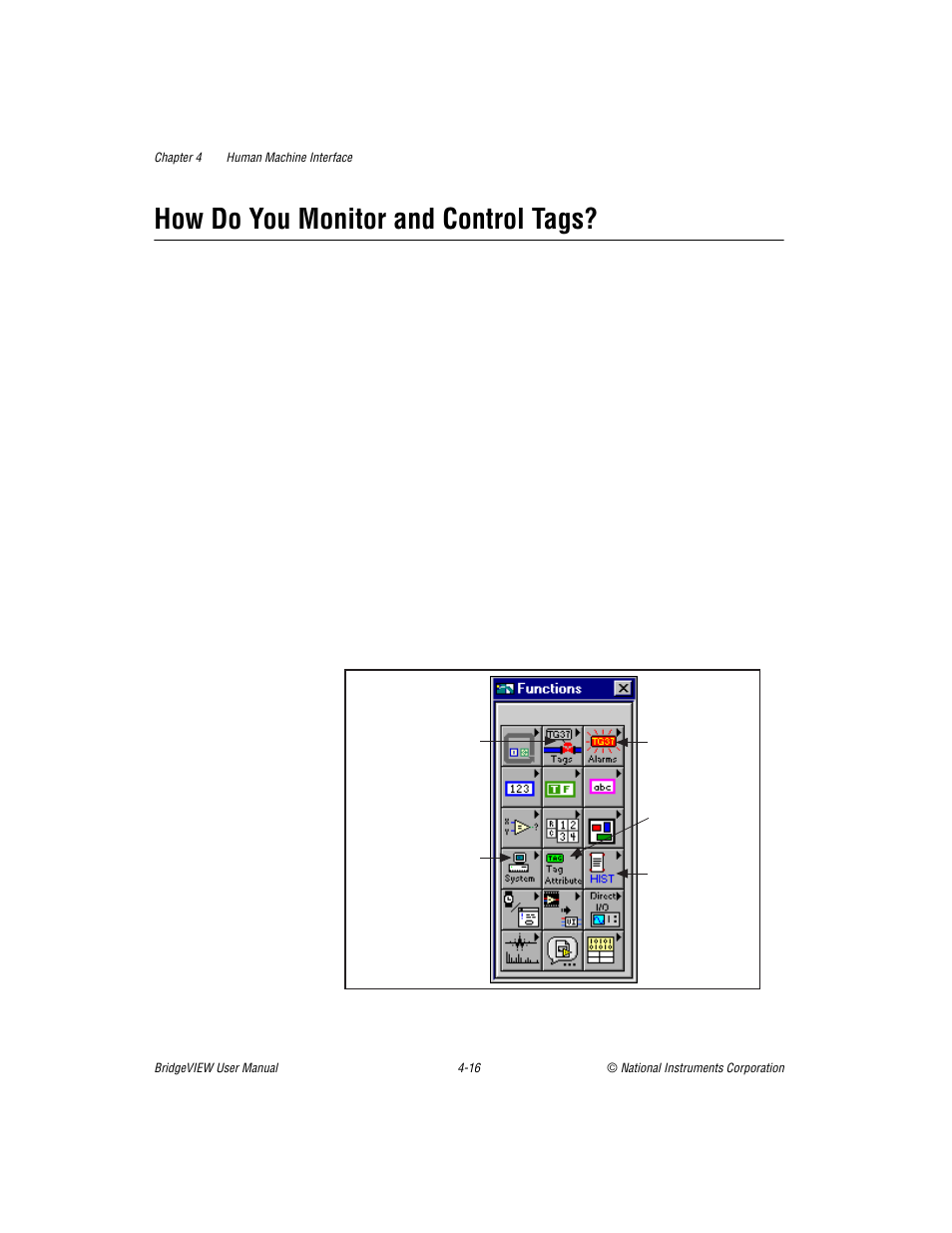 How do you monitor and control tags, How do you monitor and control tags? -16 | National Instruments BridgeVIEW User Manual | Page 120 / 455