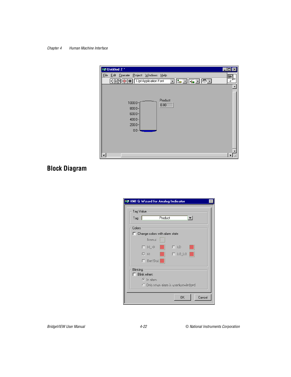 Block diagram | National Instruments BridgeVIEW User Manual | Page 126 / 455