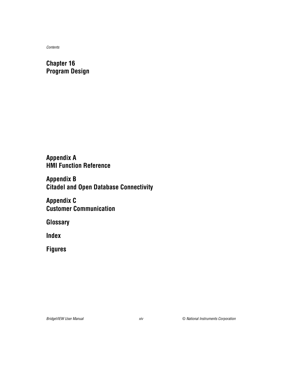 Figures, Chapter 16 program design | National Instruments BridgeVIEW User Manual | Page 13 / 455