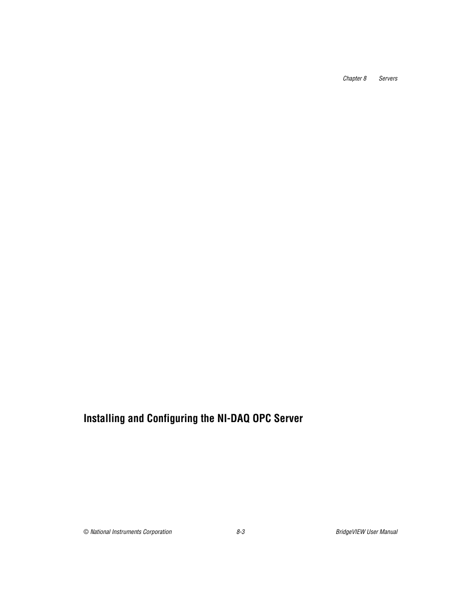 Installing and configuring the ni-daq opc server | National Instruments BridgeVIEW User Manual | Page 198 / 455