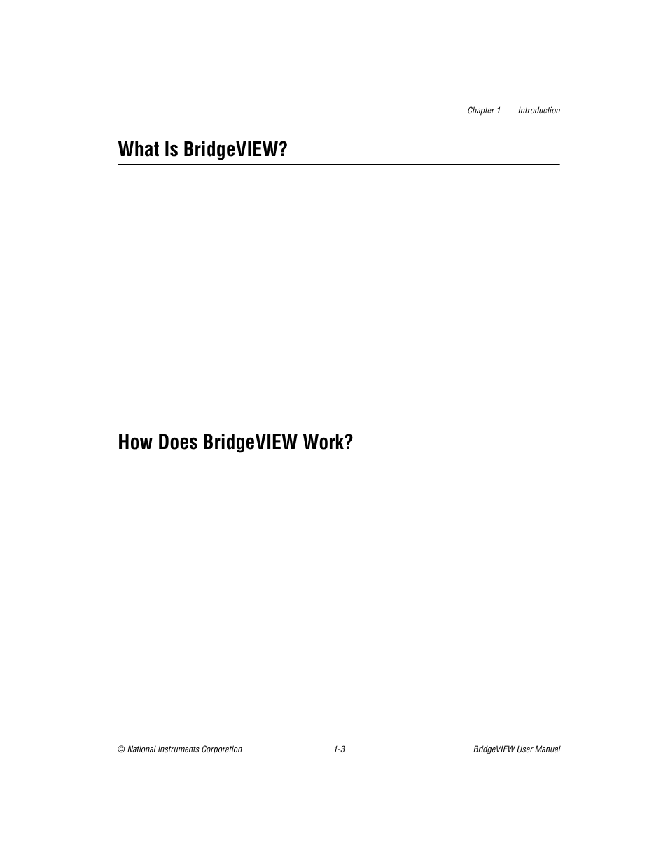 What is bridgeview, How does bridgeview work | National Instruments BridgeVIEW User Manual | Page 26 / 455