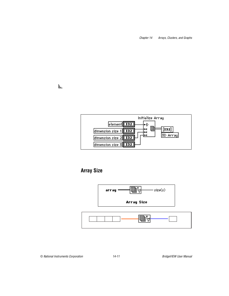 Array size, Array size -11 | National Instruments BridgeVIEW User Manual | Page 293 / 455